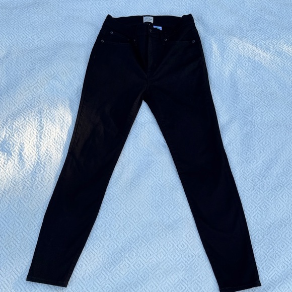 J. Crew Black Denim 9” High-Rise Tootpick  Sz 28 - Picture 2 of 10
